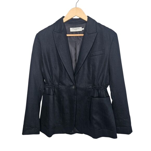 MM LAFLEUR The Hyo Jacket Everyday Twill Night Navy Blue Size 0 - Picture 1 of 13